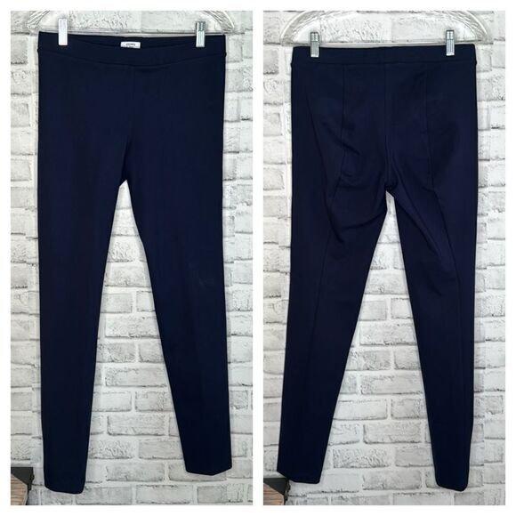 Crown & Ivy Womens Skinny Slim Pants Blue Mid Rise Pull On Stretch Size M - Picture 1 of 8